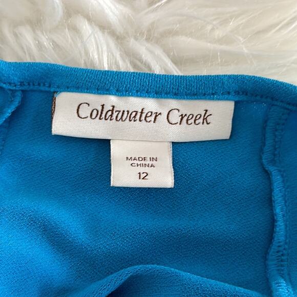 Coldwater Creek | Crepe Drawstring Maxi Size 12 NWT - Picture 7 of 9